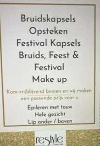 Hallo dames en heren. bij bieden nu ook andere diensten aan 